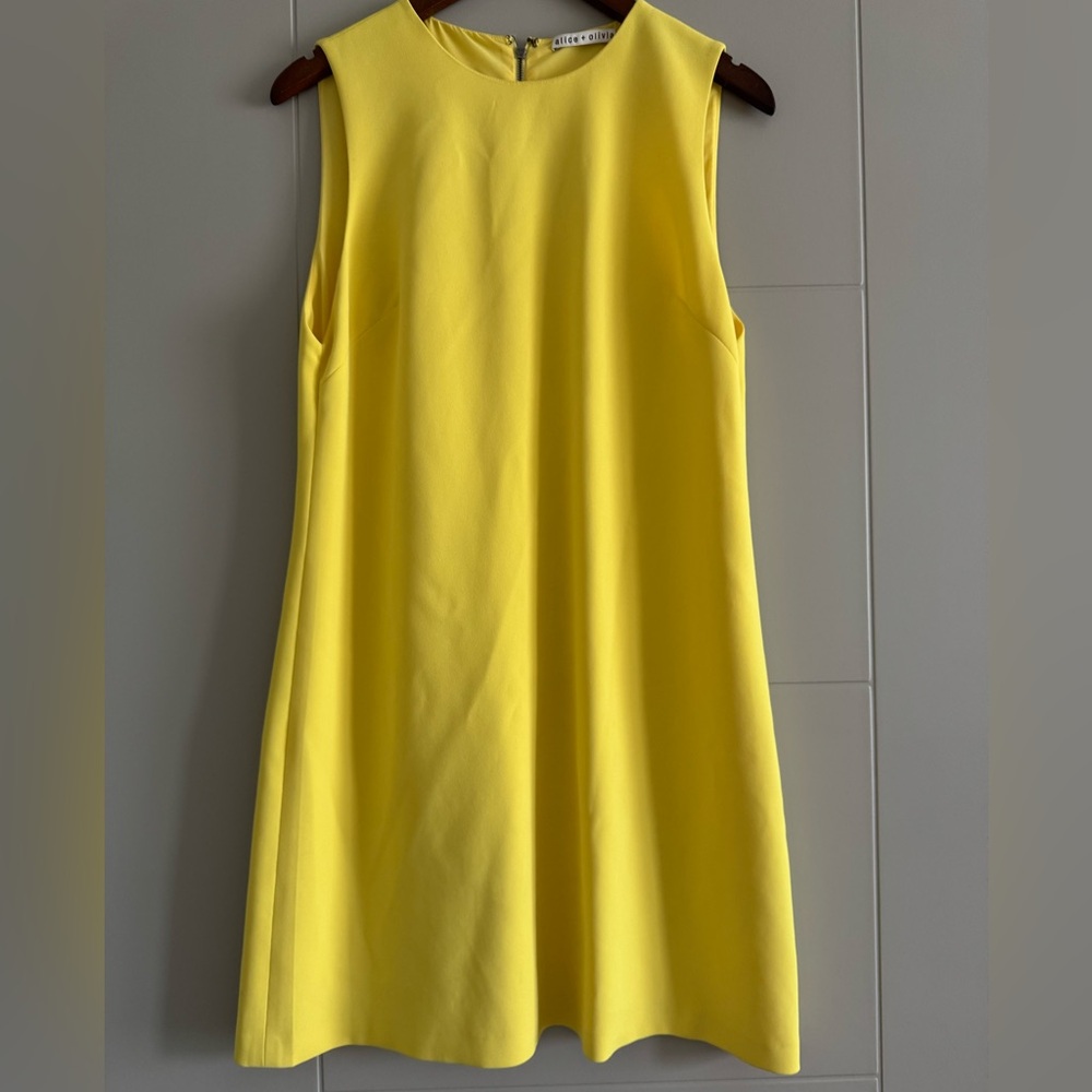 Alice + Olivia Sunny Yellow Mini Dress size 8